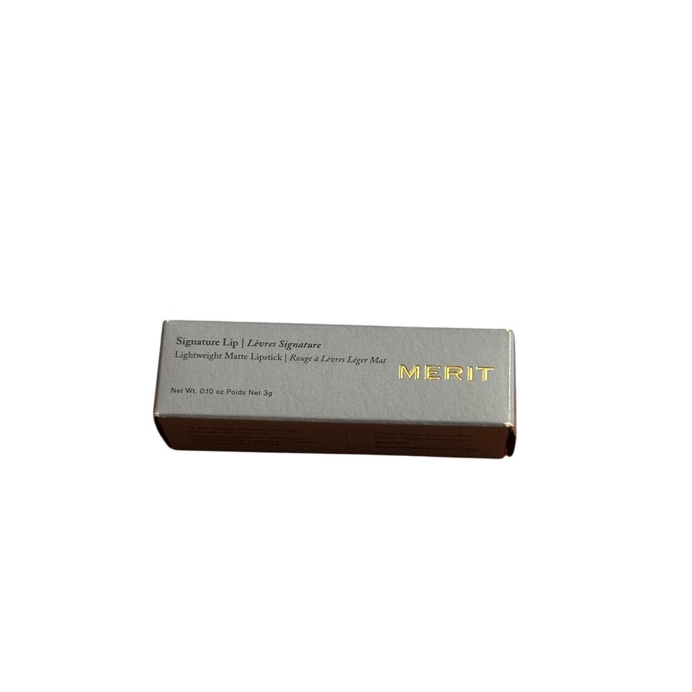 Merit Signature Lip in Vermillion Warm Red